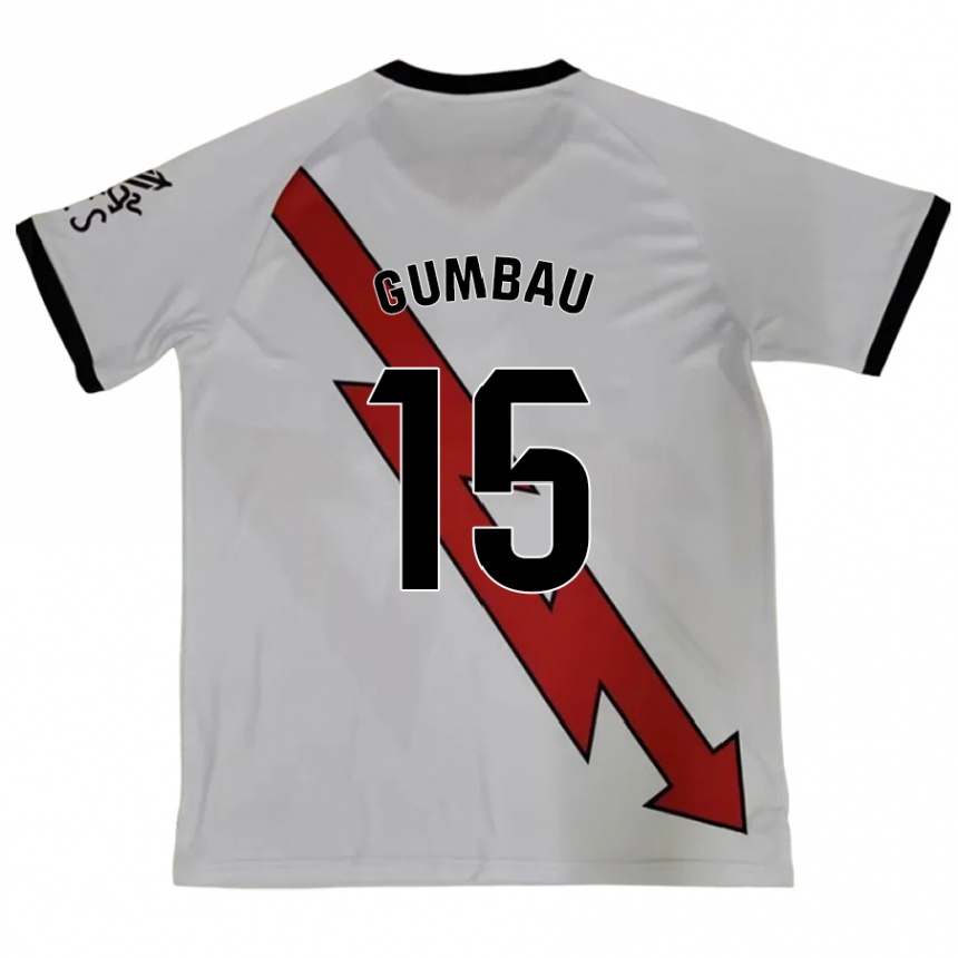 Niño Fútbol Camiseta Gerard Gumbau #15 Rojo 2ª Equipación 2024/25 Perú