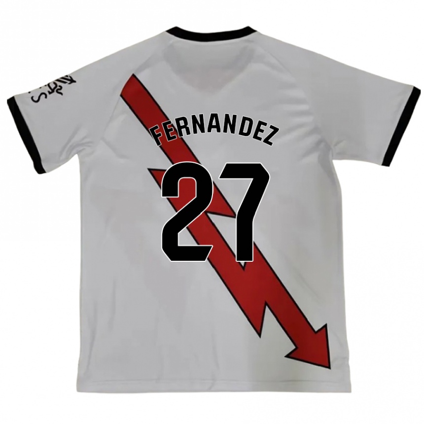 Niño Fútbol Camiseta Pelayo Fernandez #27 Rojo 2ª Equipación 2024/25 Perú