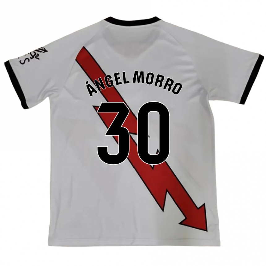 Niño Fútbol Camiseta Miguel Ángel Morro #30 Rojo 2ª Equipación 2024/25 Perú