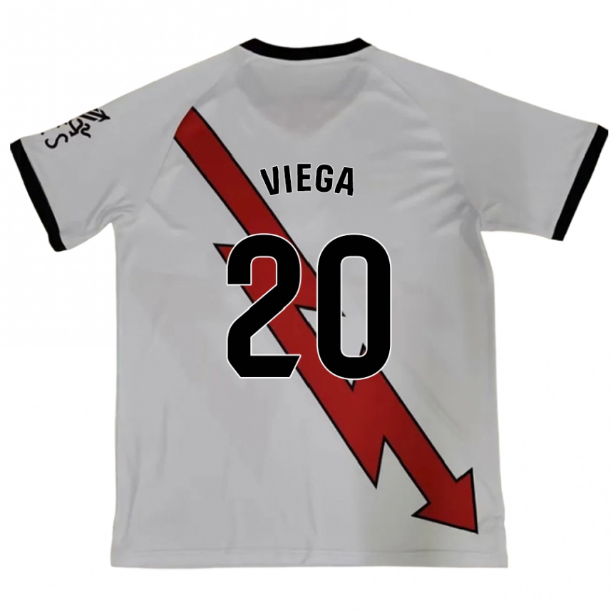 Niño Fútbol Camiseta David Viega #20 Rojo 2ª Equipación 2024/25 Perú