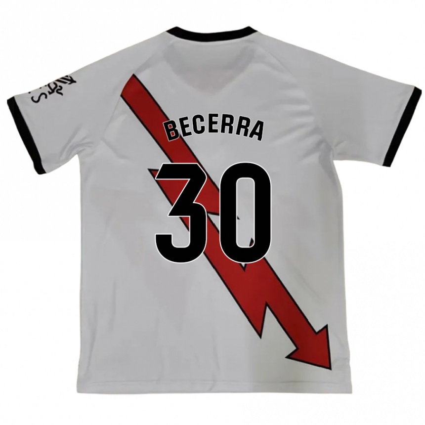 Niño Fútbol Camiseta Samuel Becerra #30 Rojo 2ª Equipación 2024/25 Perú