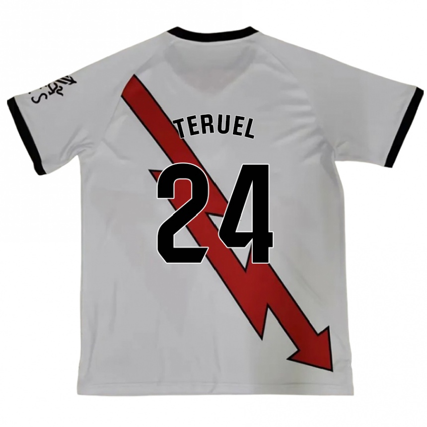 Niño Fútbol Camiseta Laura Teruel Montero #24 Rojo 2ª Equipación 2024/25 Perú