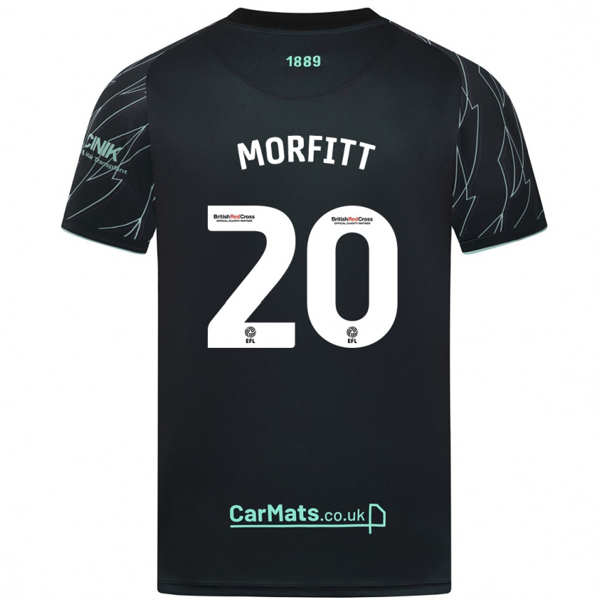 Niño Fútbol Camiseta Izzy Morfitt #20 Negro Verde 2ª Equipación 2024/25 Perú