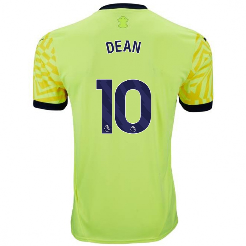 Niño Fútbol Camiseta Rianna Dean #10 Amarillo 2ª Equipación 2024/25 Perú