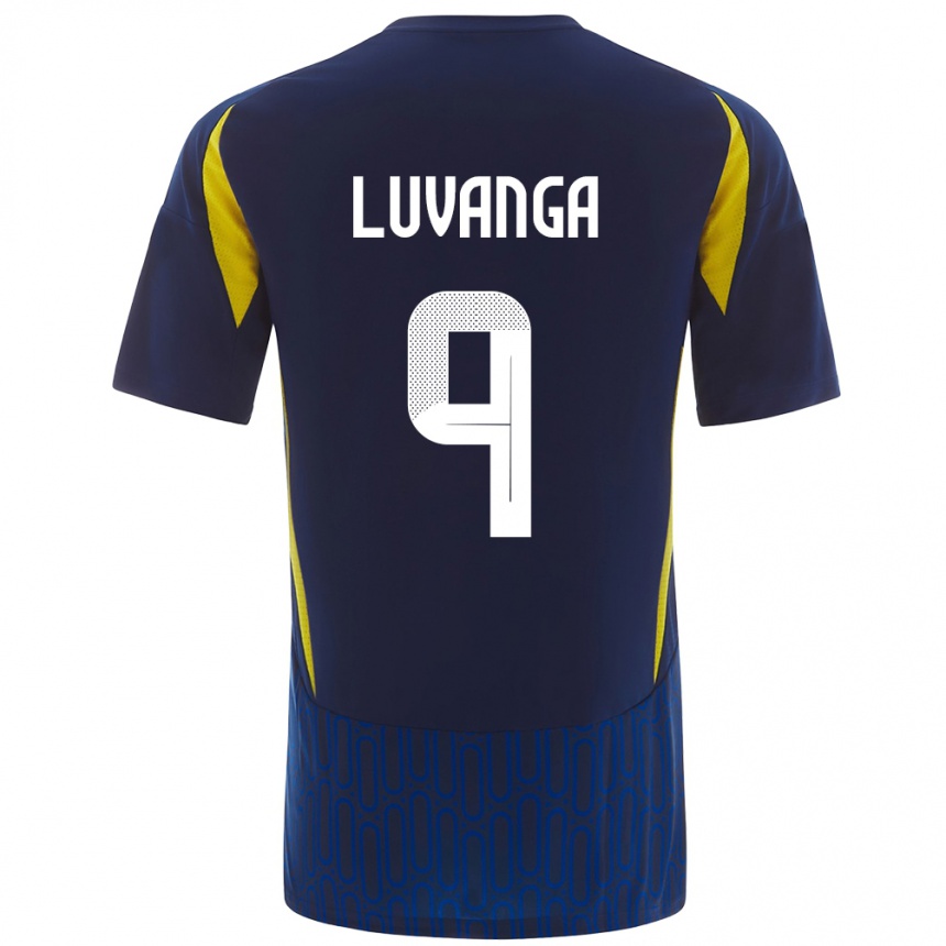 Niño Fútbol Camiseta Clara Luvanga #9 Azul Amarillo 2ª Equipación 2024/25 Perú