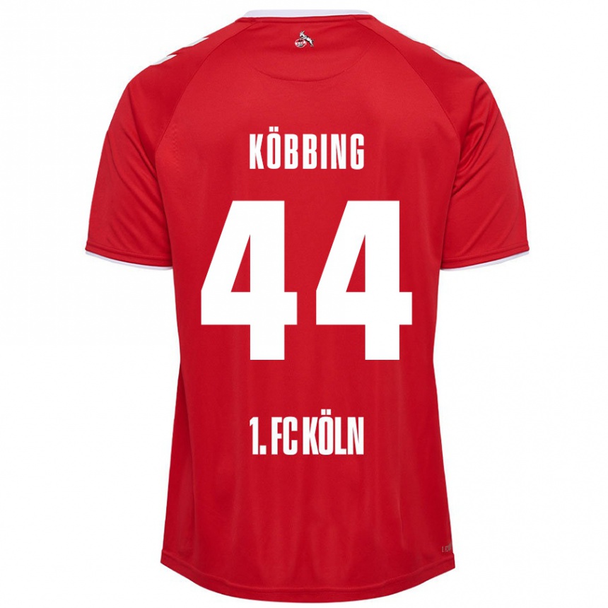 Niño Fútbol Camiseta Matthias Köbbing #44 Rojo Blanco 2ª Equipación 2024/25 Perú