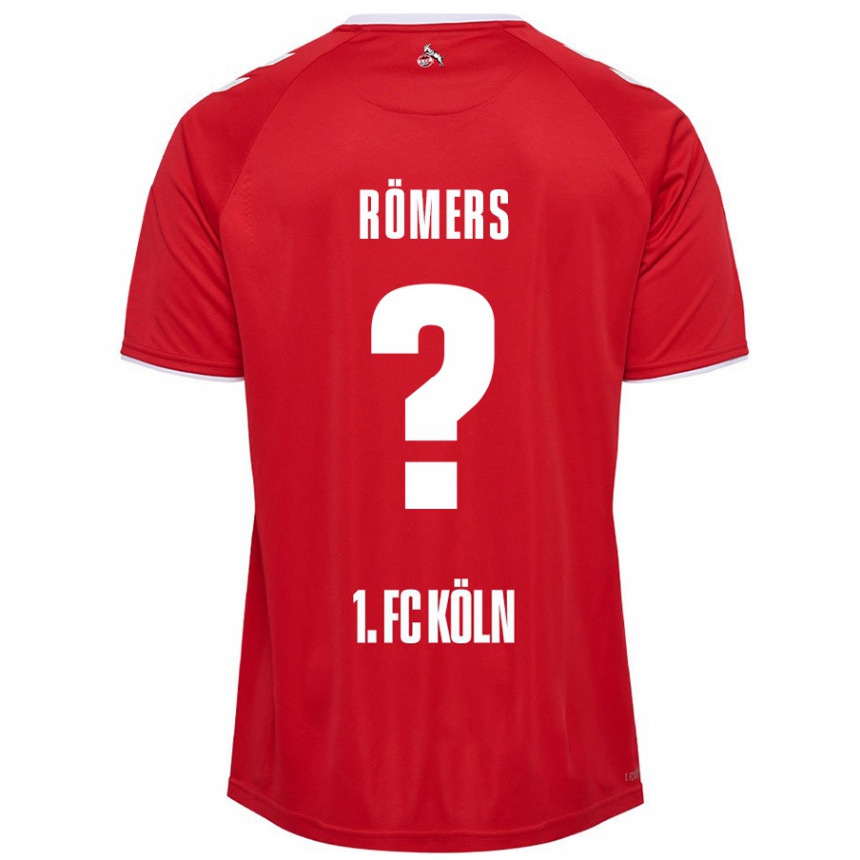 Niño Fútbol Camiseta Arian Römers #0 Rojo Blanco 2ª Equipación 2024/25 Perú