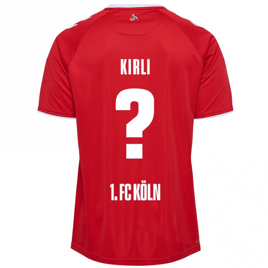 Niño Fútbol Camiseta Celil-Noah Kirli #0 Rojo Blanco 2ª Equipación 2024/25 Perú