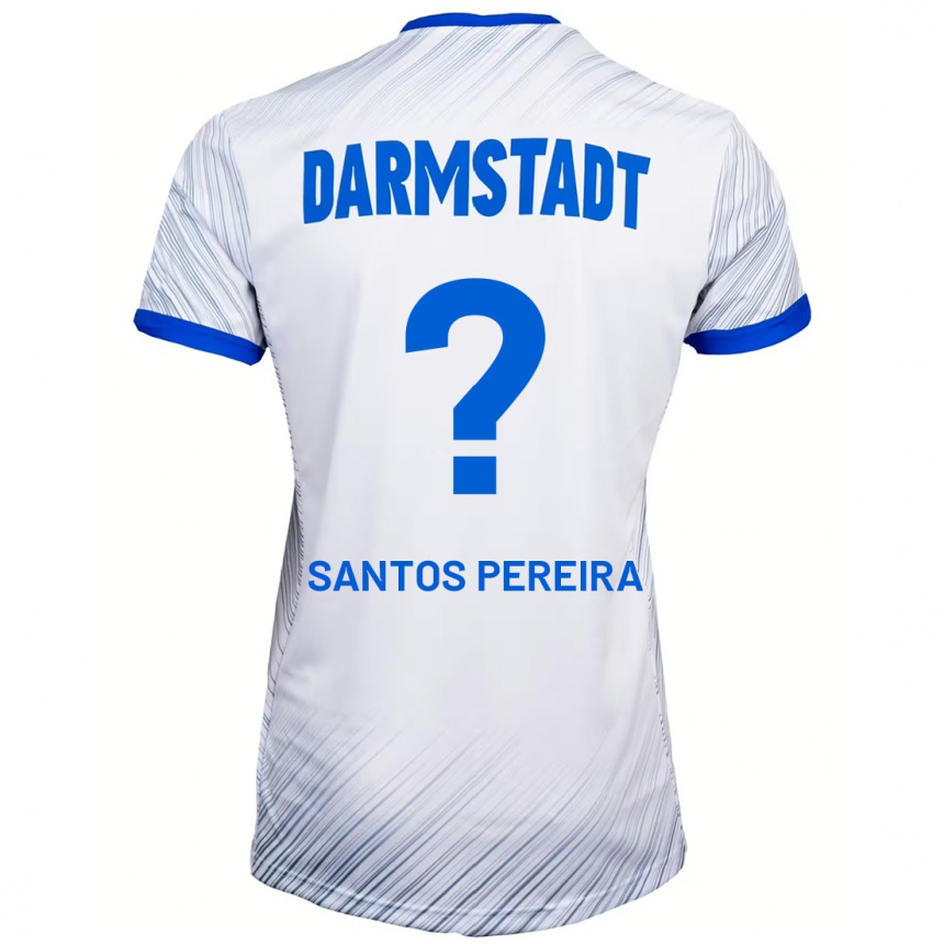 Niño Fútbol Camiseta Diogo Dos Santos Pereira #0 Blanco Azul 2ª Equipación 2024/25 Perú