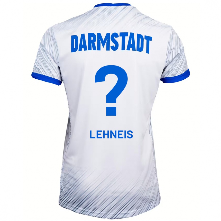 Niño Fútbol Camiseta Daniel Lehneis #0 Blanco Azul 2ª Equipación 2024/25 Perú