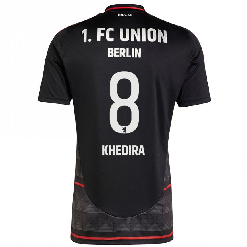 Niño Fútbol Camiseta Rani Khedira #8 Negro 2ª Equipación 2024/25 Perú