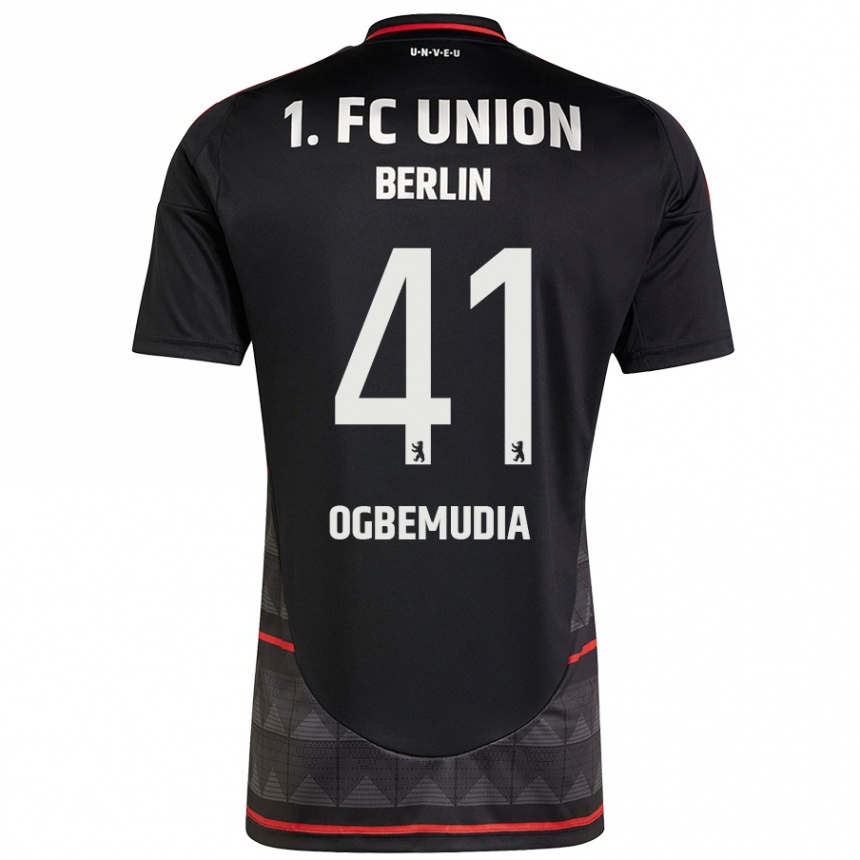 Niño Fútbol Camiseta Oluwaseun Ogbemudia #41 Negro 2ª Equipación 2024/25 Perú