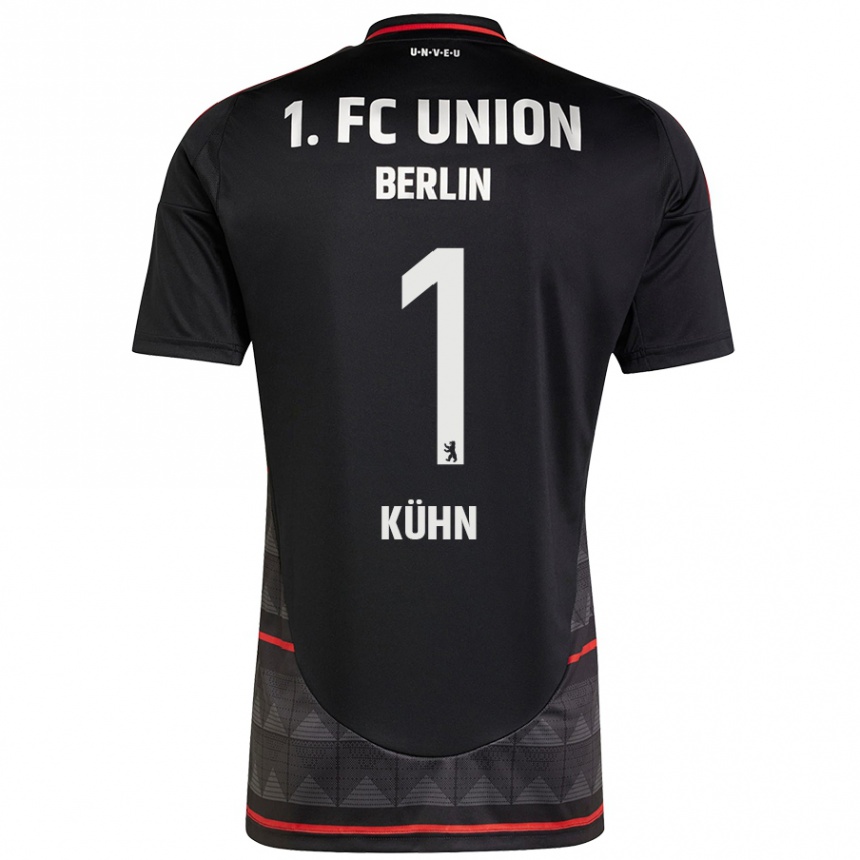 Niño Fútbol Camiseta Samuel Kühn #1 Negro 2ª Equipación 2024/25 Perú