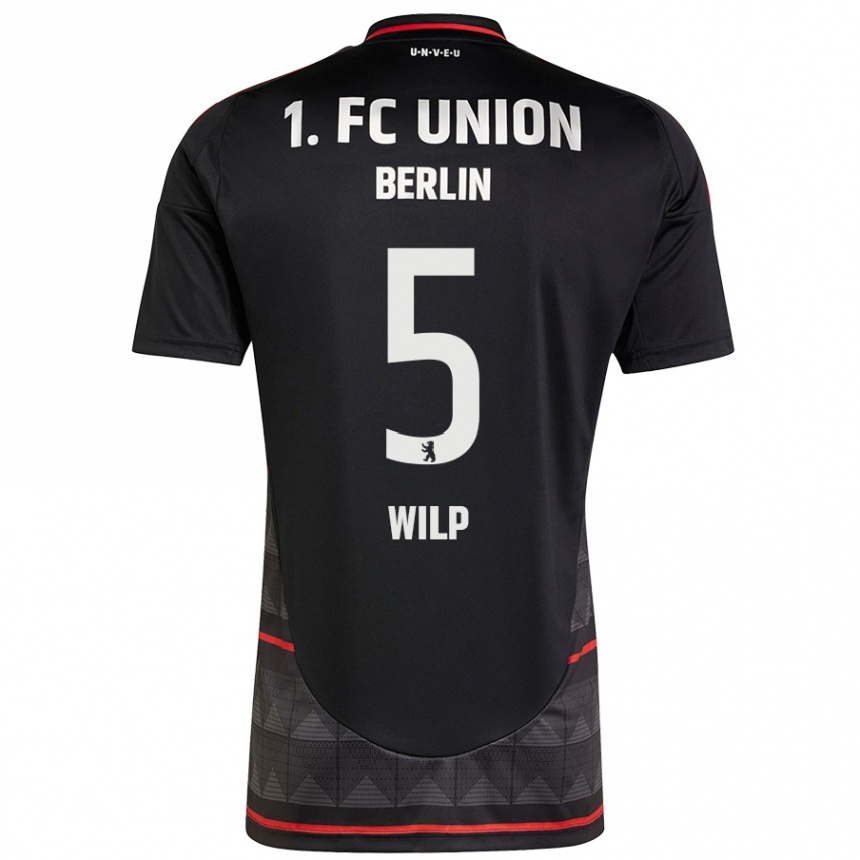 Niño Fútbol Camiseta Bennett Wilp #5 Negro 2ª Equipación 2024/25 Perú