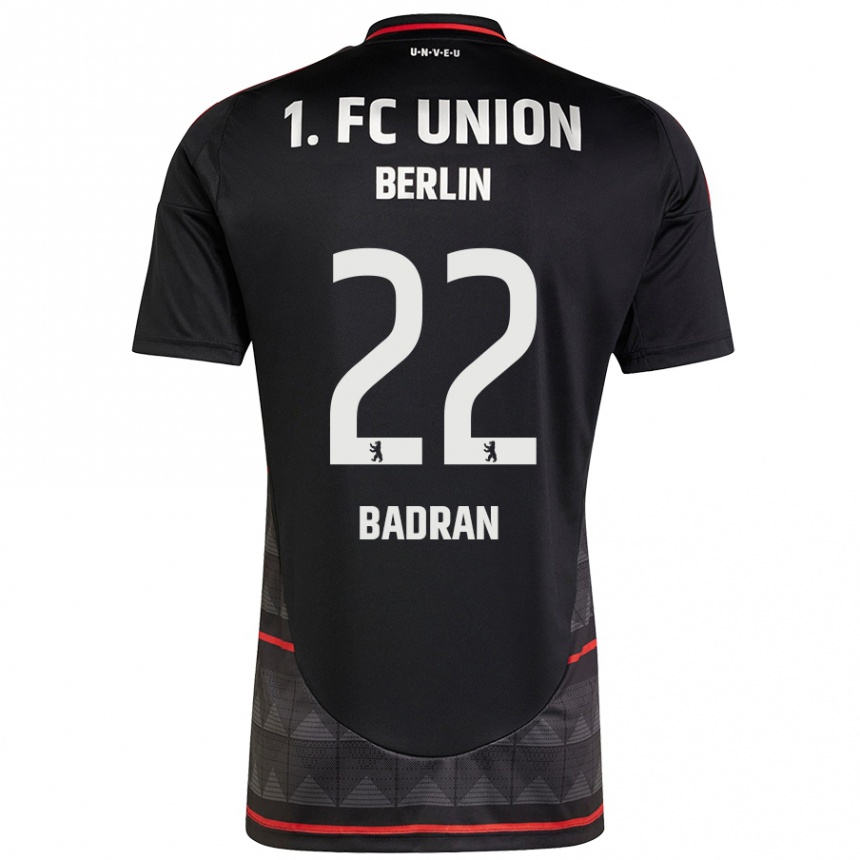 Niño Fútbol Camiseta Ahmad Badran #22 Negro 2ª Equipación 2024/25 Perú