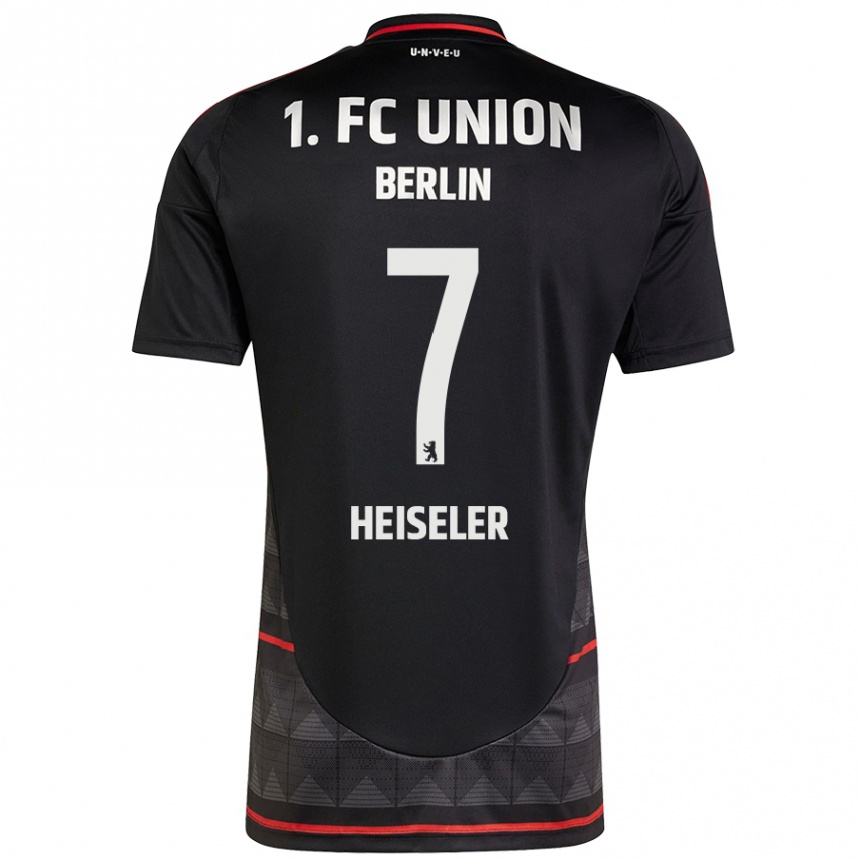 Niño Fútbol Camiseta Lisa Heiseler #7 Negro 2ª Equipación 2024/25 Perú