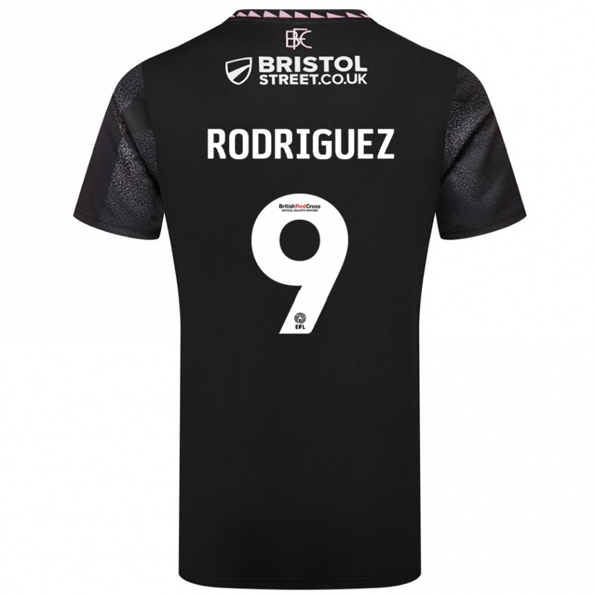 Niño Fútbol Camiseta Jay Rodríguez #9 Negro 2ª Equipación 2024/25 Perú