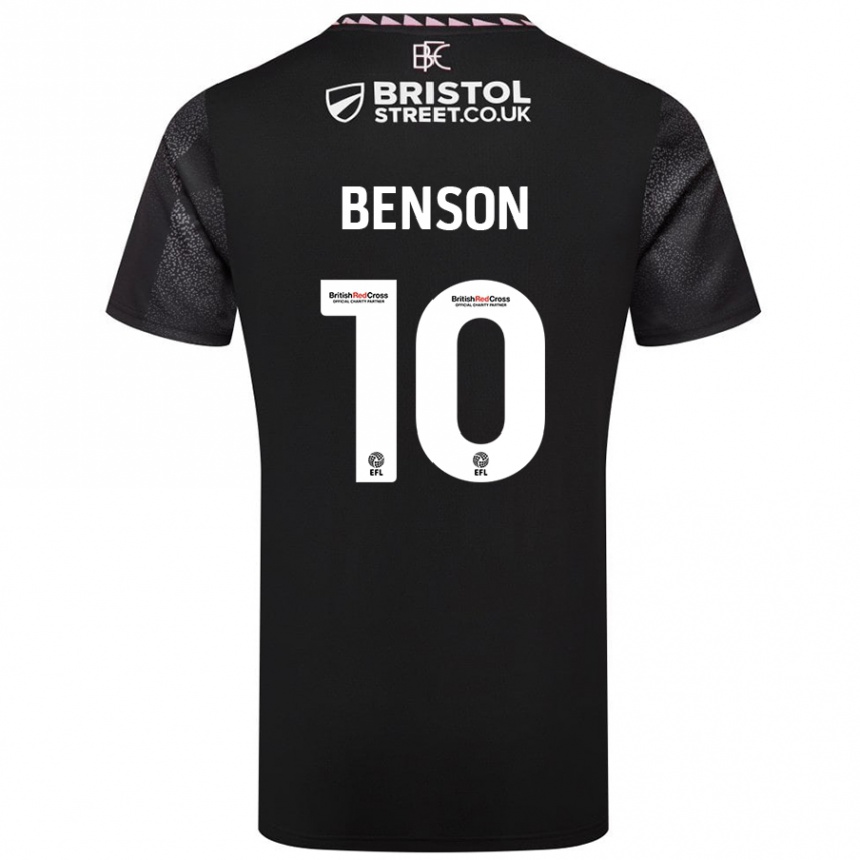 Niño Fútbol Camiseta Benson Manuel #10 Negro 2ª Equipación 2024/25 Perú