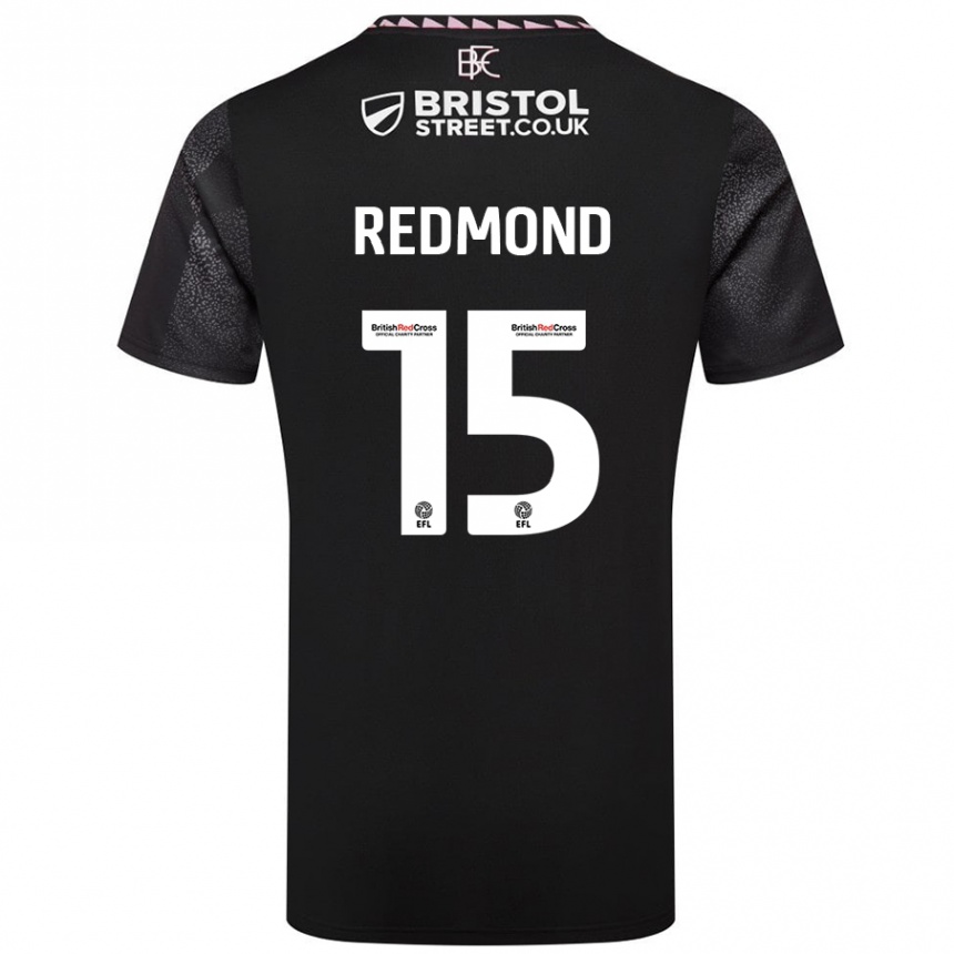 Niño Fútbol Camiseta Nathan Redmond #15 Negro 2ª Equipación 2024/25 Perú