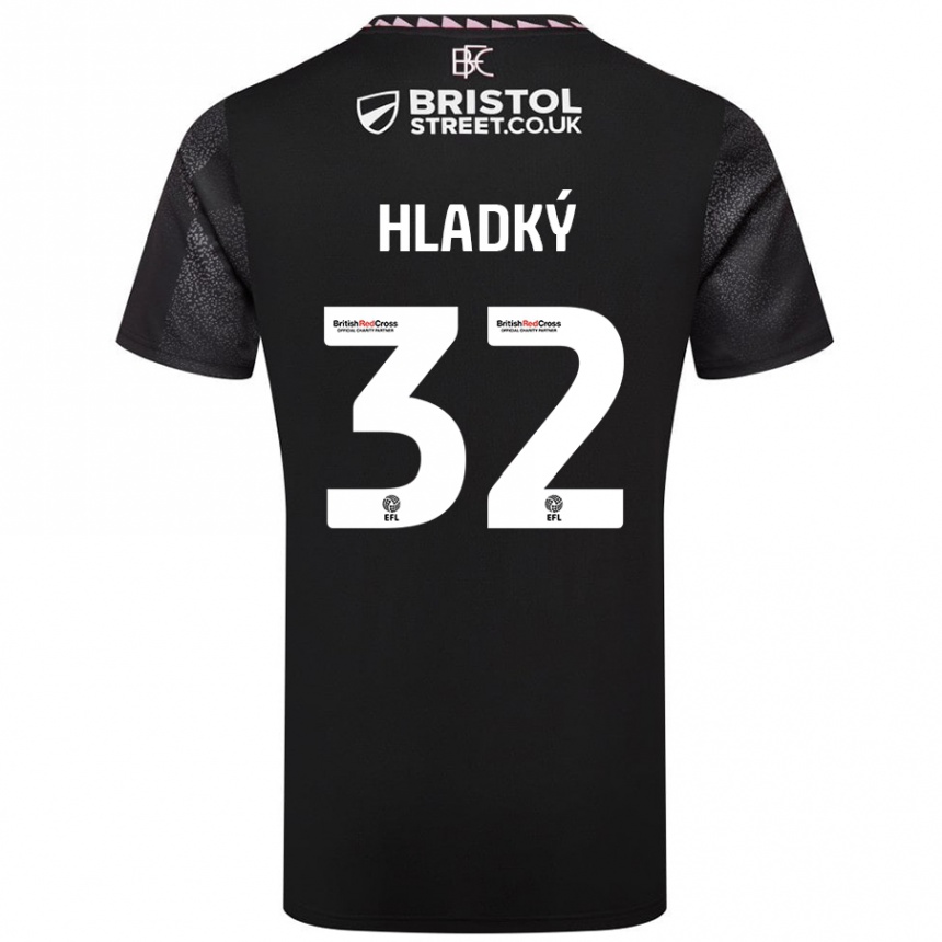 Niño Fútbol Camiseta Vaclav Hladky #32 Negro 2ª Equipación 2024/25 Perú