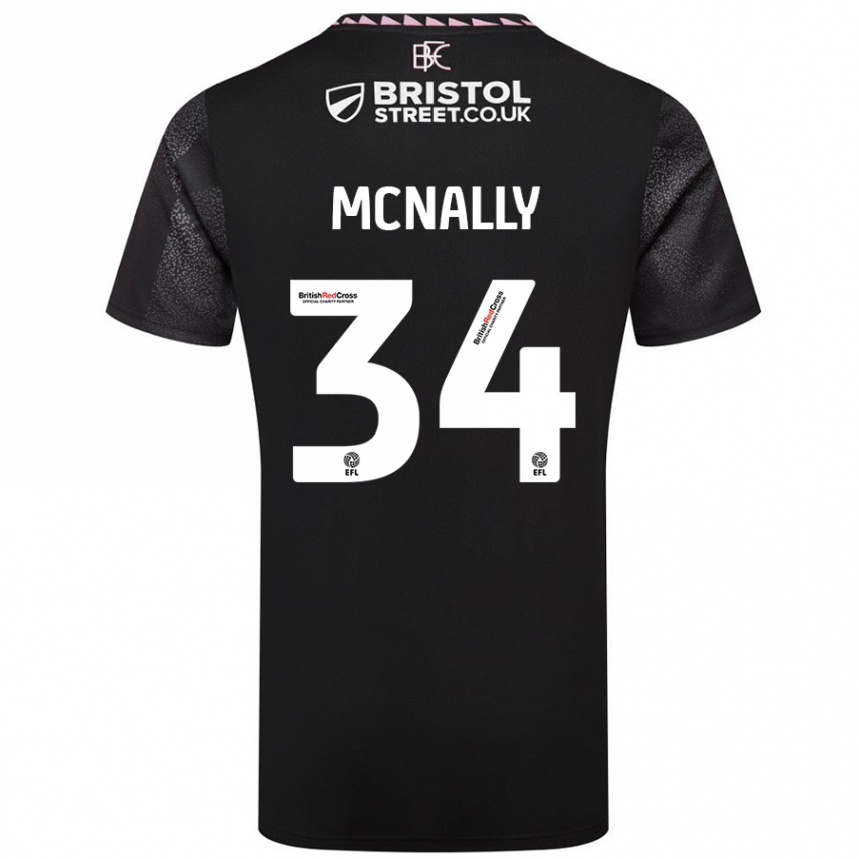 Niño Fútbol Camiseta Luke Mcnally #34 Negro 2ª Equipación 2024/25 Perú