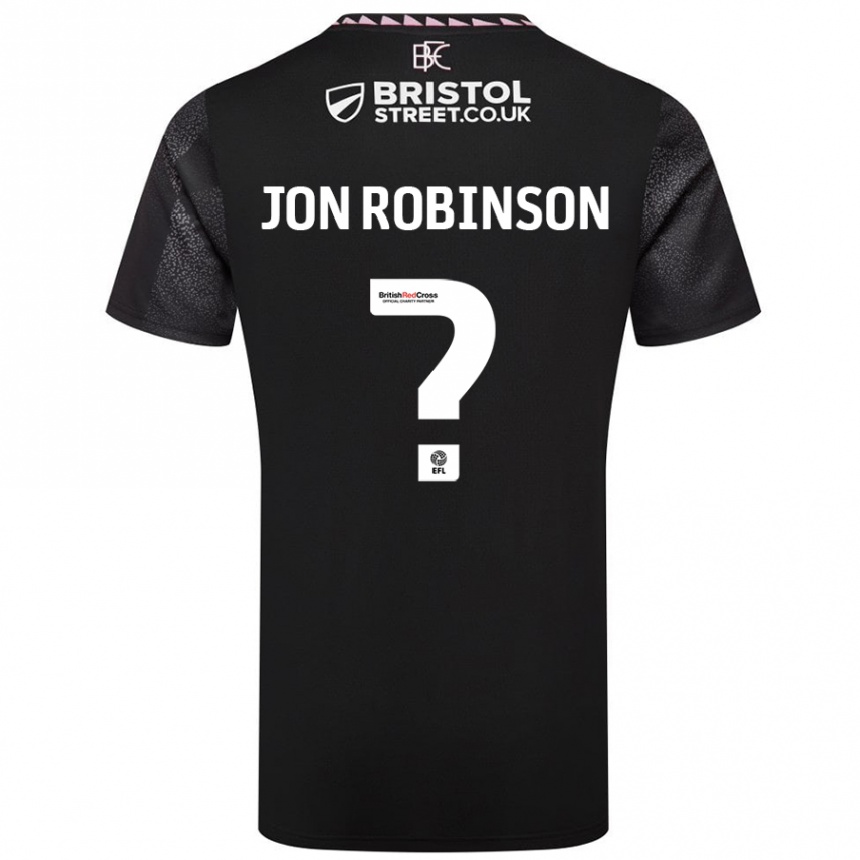 Niño Fútbol Camiseta Jon Ander Vilar Robinson #0 Negro 2ª Equipación 2024/25 Perú