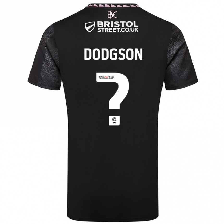 Niño Fútbol Camiseta Owen Dodgson #0 Negro 2ª Equipación 2024/25 Perú