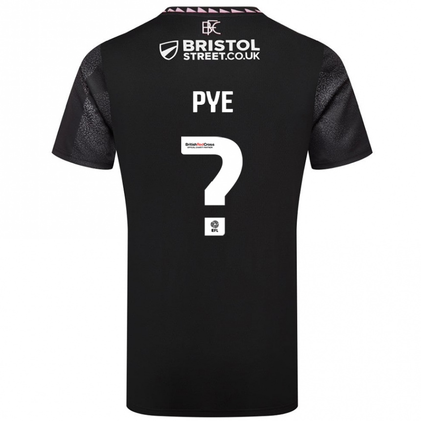 Niño Fútbol Camiseta Logan Pye #0 Negro 2ª Equipación 2024/25 Perú