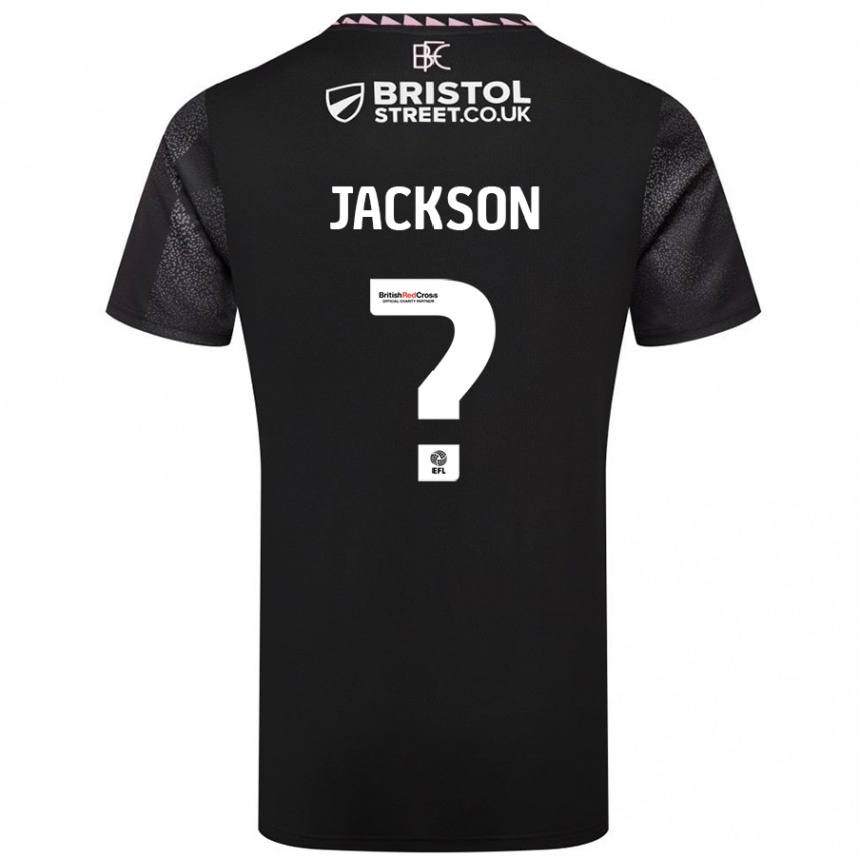 Niño Fútbol Camiseta Luca Jackson #0 Negro 2ª Equipación 2024/25 Perú