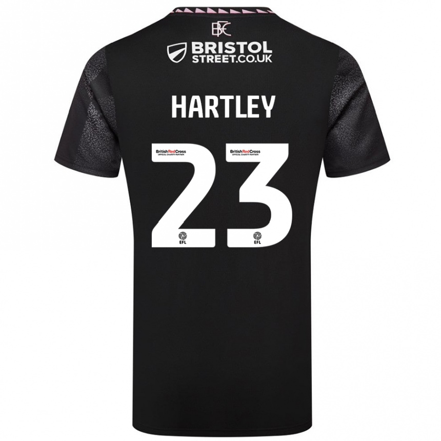 Niño Fútbol Camiseta Naomi Hartley #23 Negro 2ª Equipación 2024/25 Perú