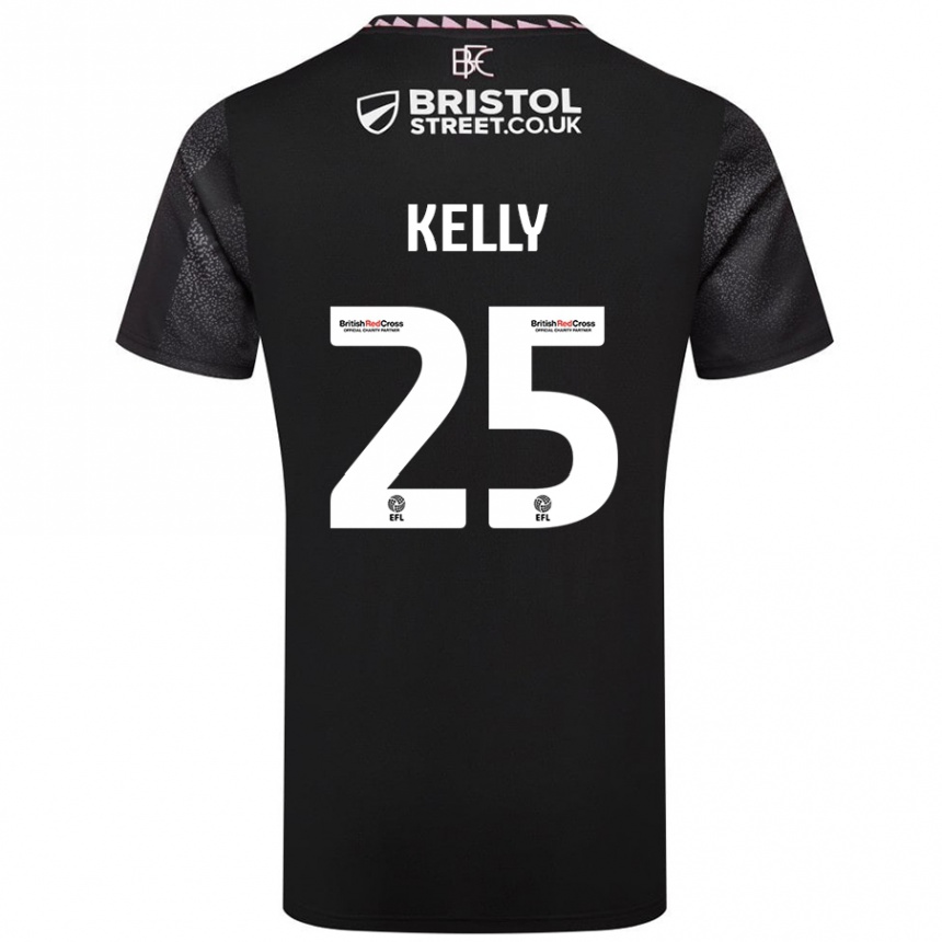 Niño Fútbol Camiseta Aimee Kelly #25 Negro 2ª Equipación 2024/25 Perú