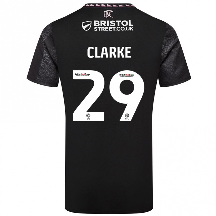 Niño Fútbol Camiseta Abby Clarke #29 Negro 2ª Equipación 2024/25 Perú