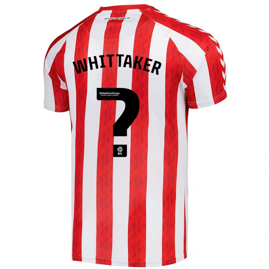 Hombre Fútbol Camiseta Jack Whittaker #0 Rojo Blanco 1ª Equipación 2024/25 Perú