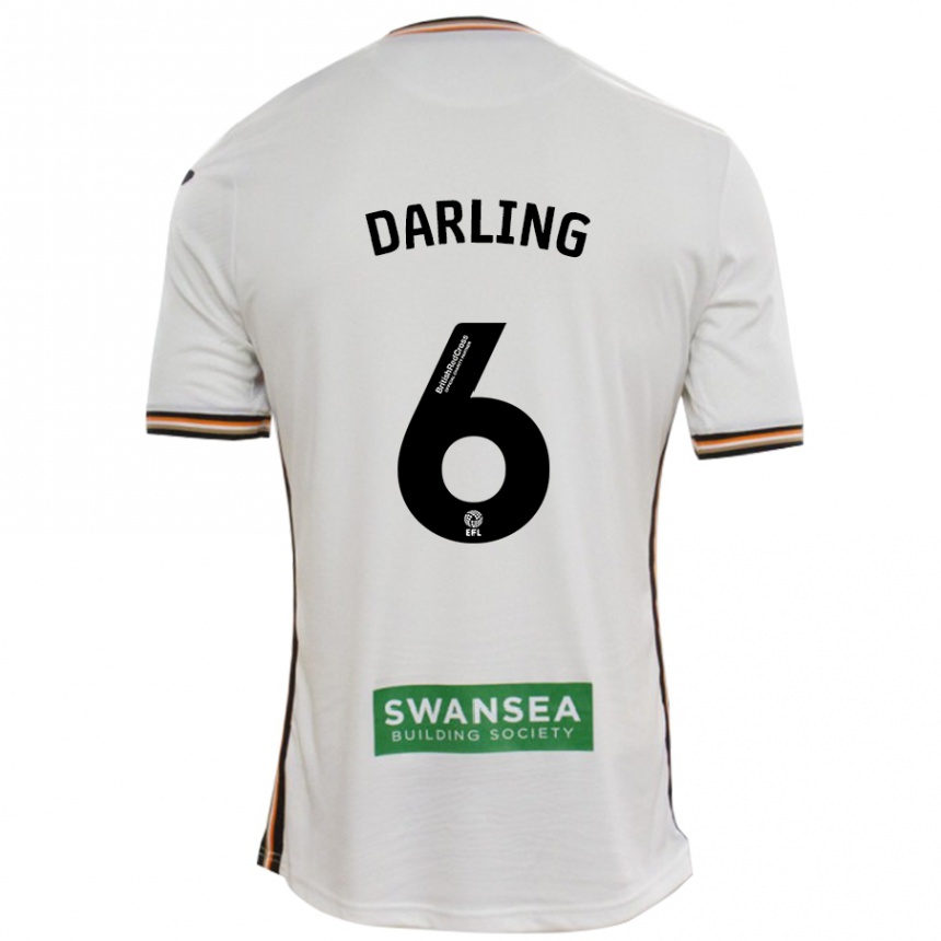 Hombre Fútbol Camiseta Harry Darling #6 Blanco 1ª Equipación 2024/25 Perú