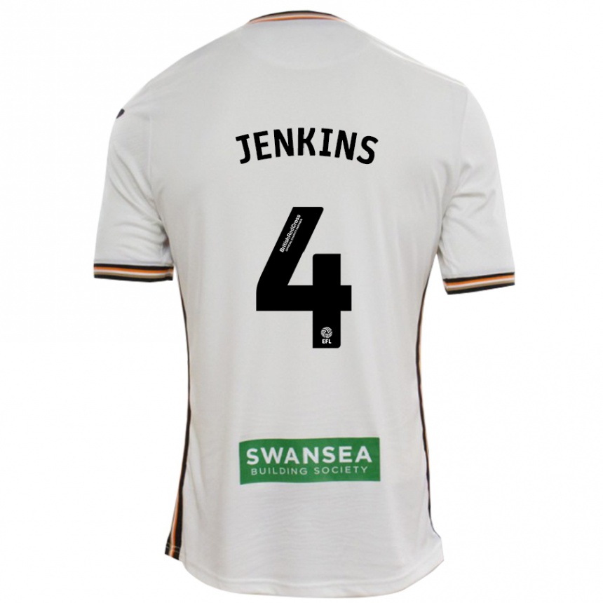 Hombre Fútbol Camiseta Shaunna Jenkins #4 Blanco 1ª Equipación 2024/25 Perú