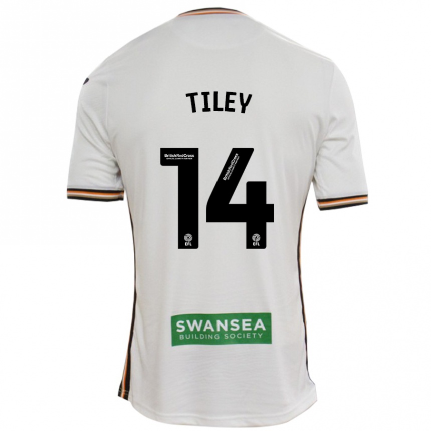 Hombre Fútbol Camiseta Chloe Tiley #14 Blanco 1ª Equipación 2024/25 Perú