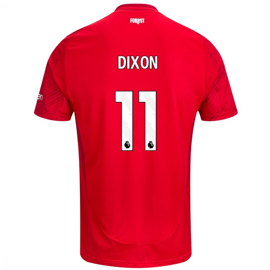 Hombre Fútbol Camiseta Chloe Dixon #11 Rojo Blanco 1ª Equipación 2024/25 Perú