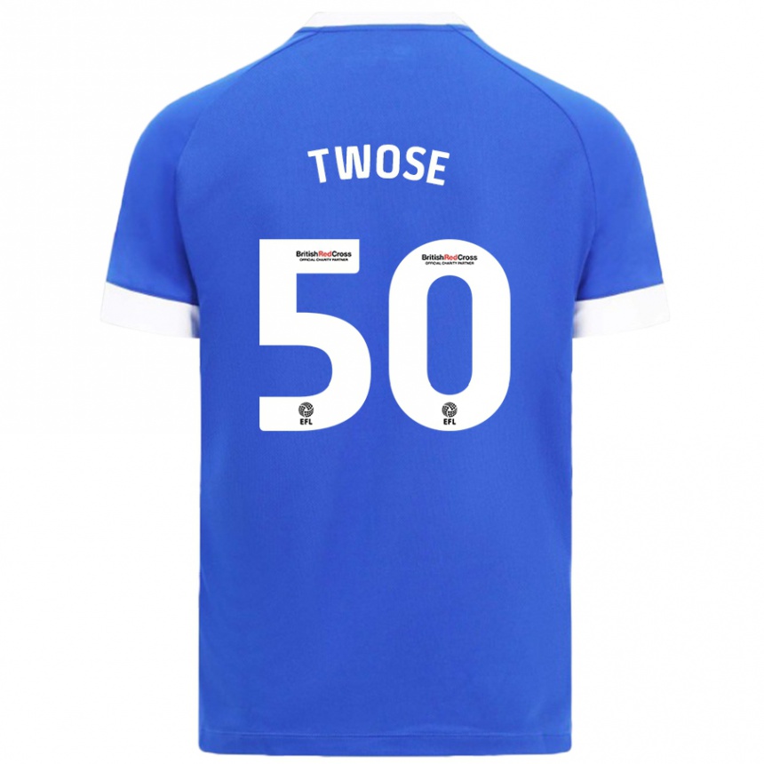 Hombre Fútbol Camiseta Cody Twose #50 Azul Cielo 1ª Equipación 2024/25 Perú