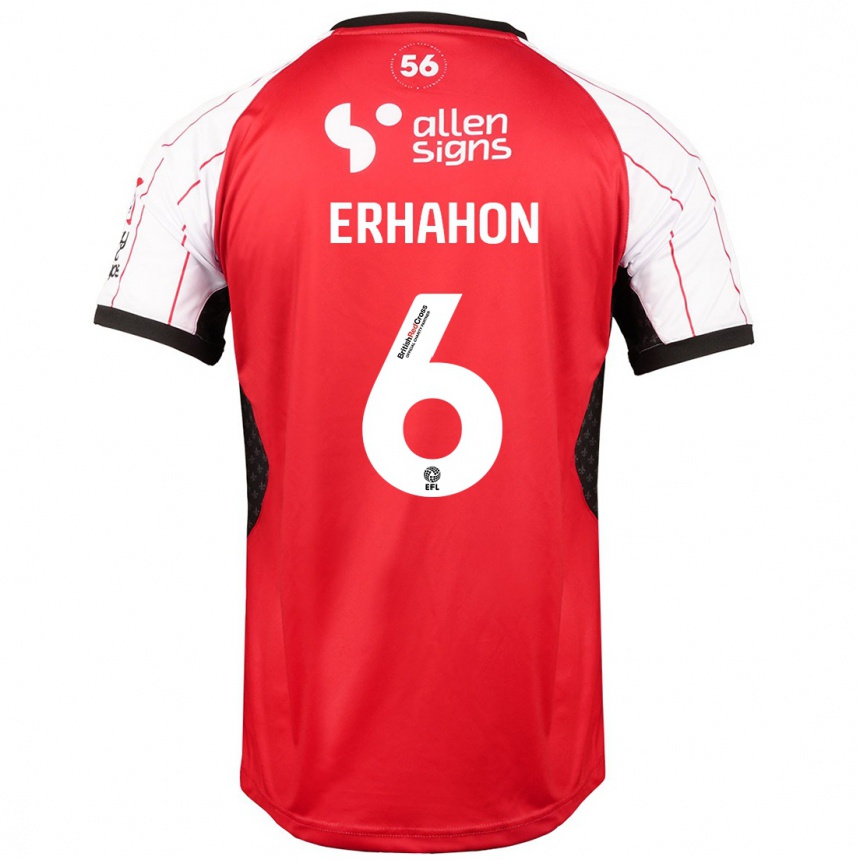 Hombre Fútbol Camiseta Ethan Erhahon #6 Blanco 1ª Equipación 2024/25 Perú