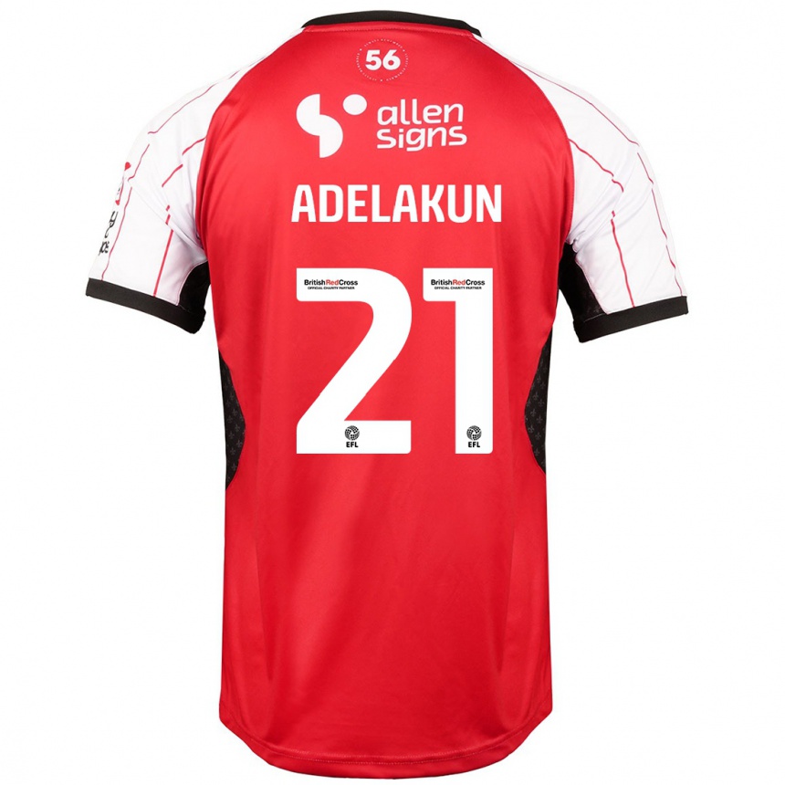 Hombre Fútbol Camiseta Hakeeb Adelakun #21 Blanco 1ª Equipación 2024/25 Perú