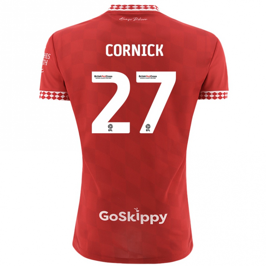 Hombre Fútbol Camiseta Harry Cornick #27 Rojo 1ª Equipación 2024/25 Perú