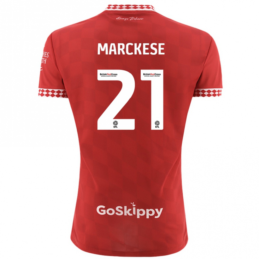 Hombre Fútbol Camiseta Kaylan Marckese #21 Rojo 1ª Equipación 2024/25 Perú