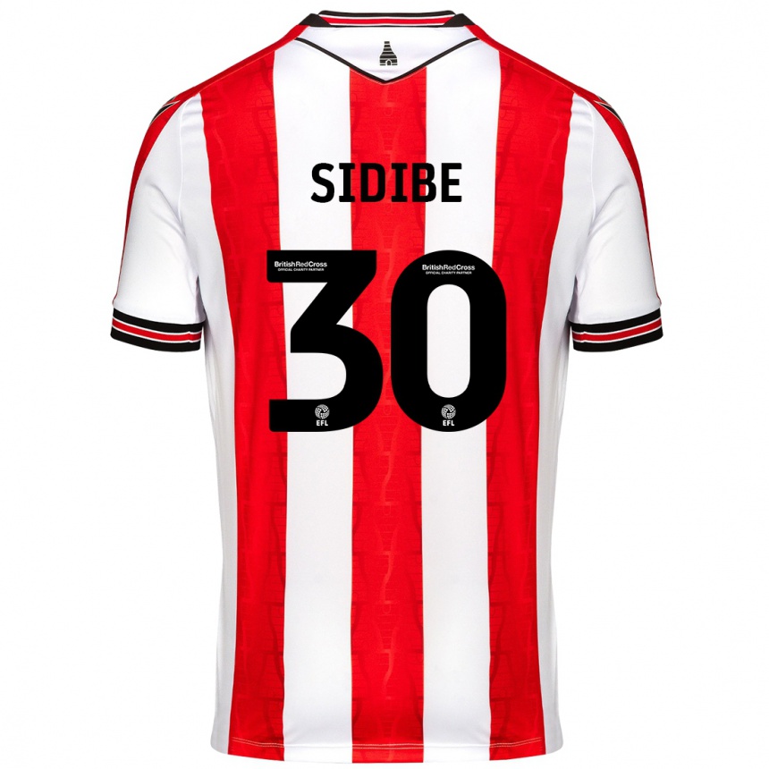 Hombre Fútbol Camiseta Souleymane Sidibe #30 Rojo Blanco 1ª Equipación 2024/25 Perú