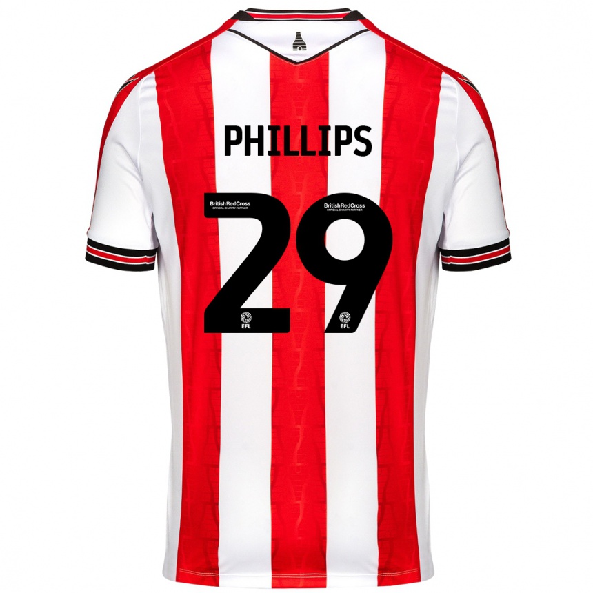 Hombre Fútbol Camiseta D'margio Wright-Phillips #29 Rojo Blanco 1ª Equipación 2024/25 Perú