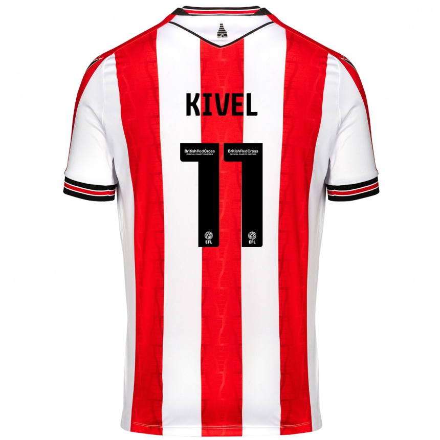 Hombre Fútbol Camiseta Roisin Kivel #11 Rojo Blanco 1ª Equipación 2024/25 Perú