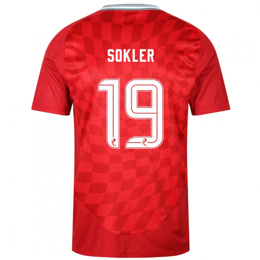 Hombre Fútbol Camiseta Ester Sokler #19 Rojo 1ª Equipación 2024/25 Perú