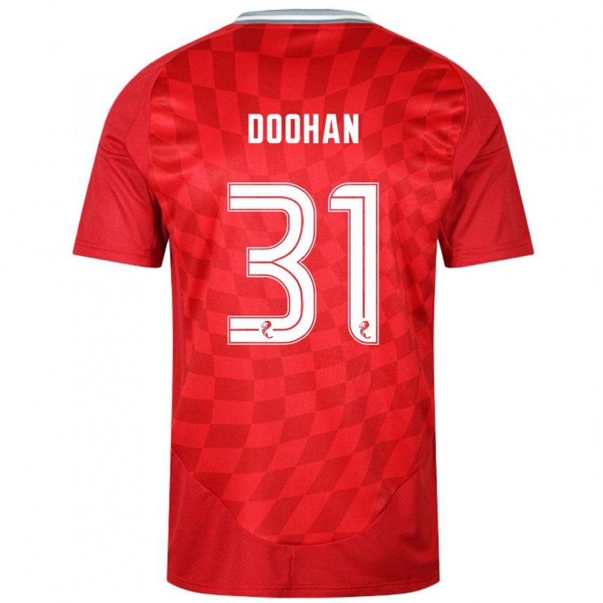 Hombre Fútbol Camiseta Ross Doohan #31 Rojo 1ª Equipación 2024/25 Perú