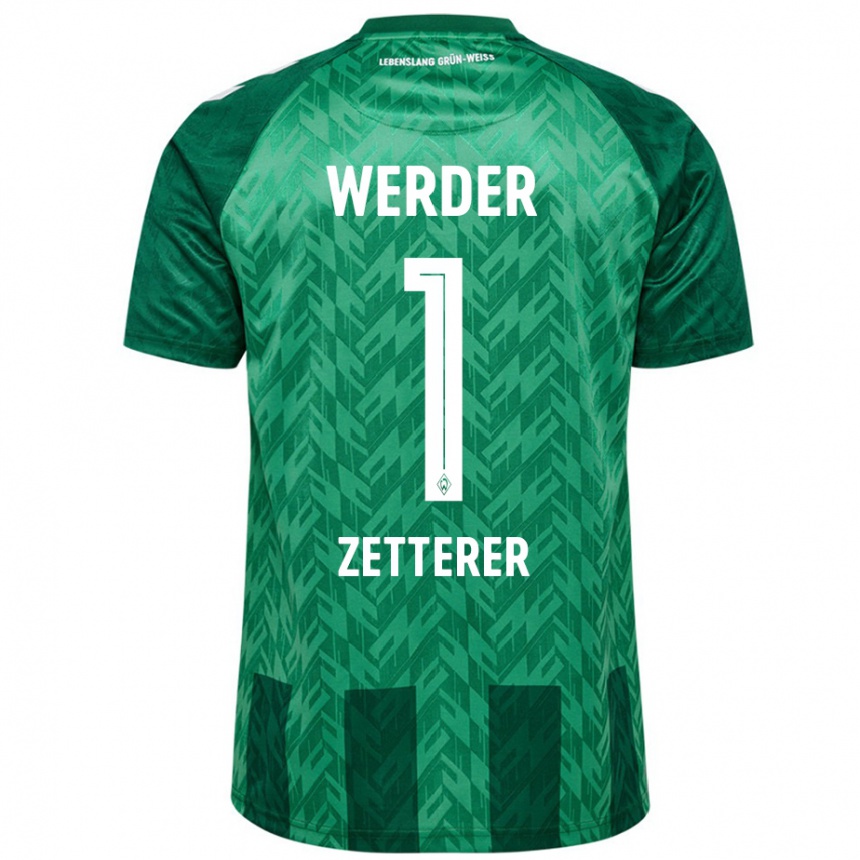 Hombre Fútbol Camiseta Michael Zetterer #1 Verde 1ª Equipación 2024/25 Perú