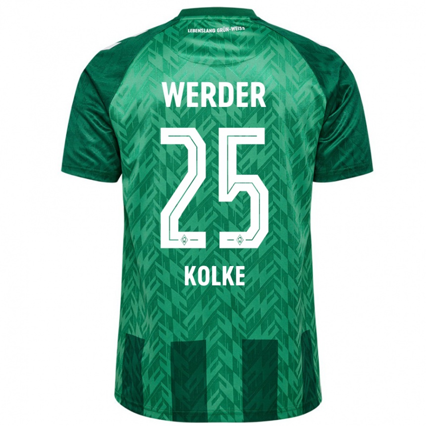 Hombre Fútbol Camiseta Markus Kolke #25 Verde 1ª Equipación 2024/25 Perú