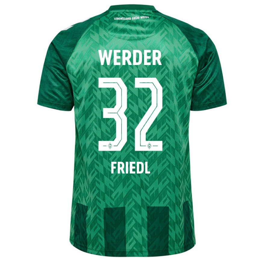 Hombre Fútbol Camiseta Marco Friedl #32 Verde 1ª Equipación 2024/25 Perú